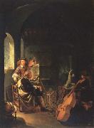 Frans van Mieris The Connoisseur in the Artist s Studio France oil painting artist